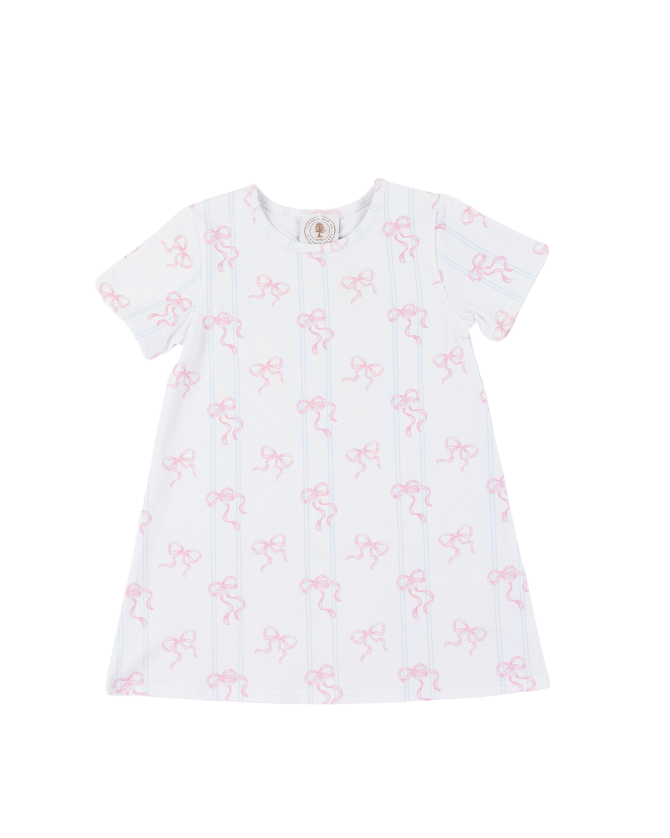 Bowtiful Susie Swing Dress - Born Childrens Boutique
