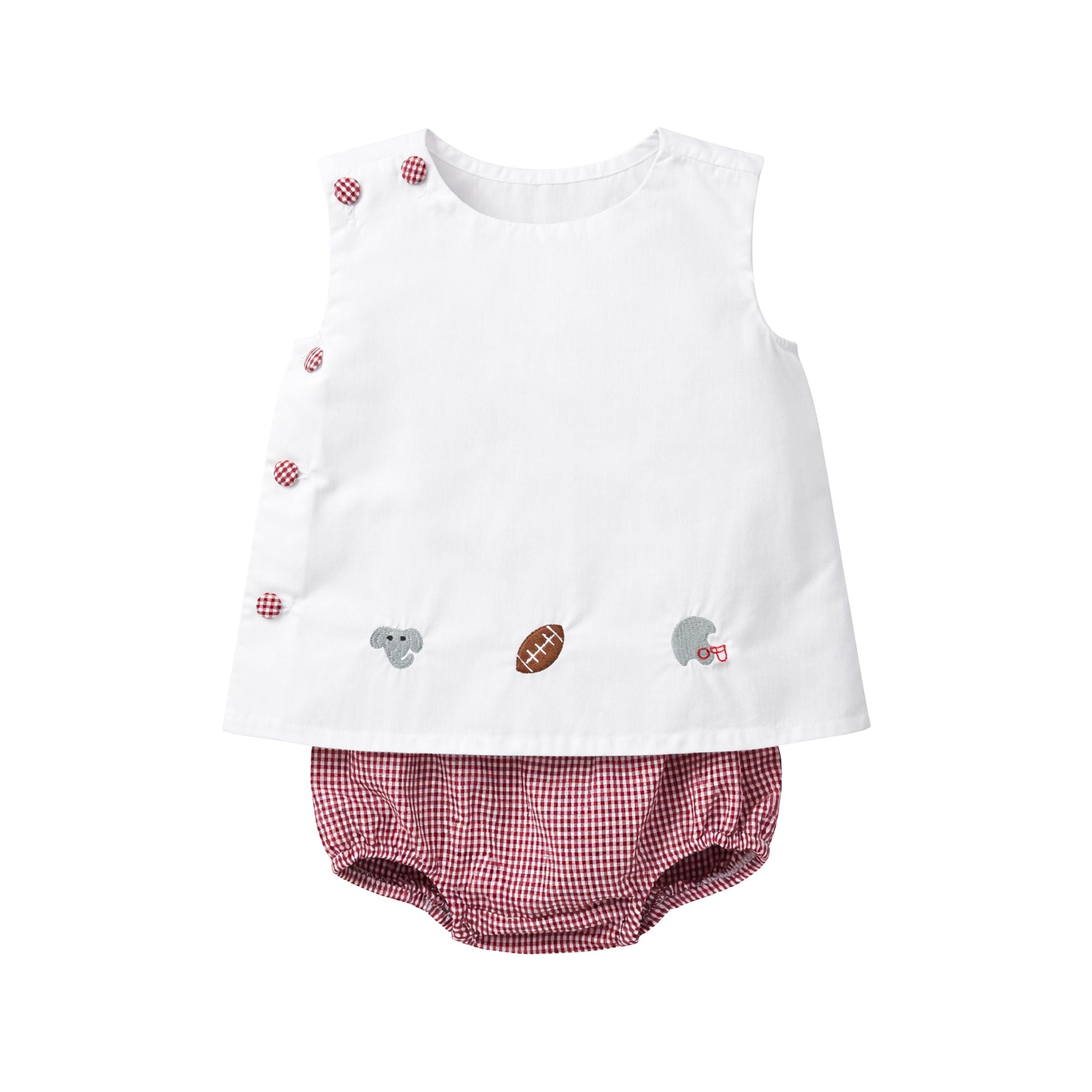Liam Diaper Set, Crimson Elephants - Born Childrens Boutique