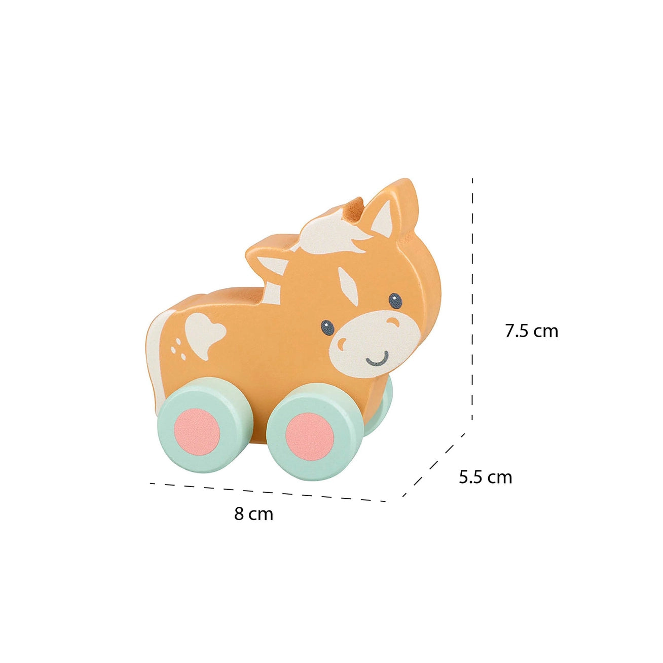 Pony First Wooden Push Toy - Born Childrens Boutique