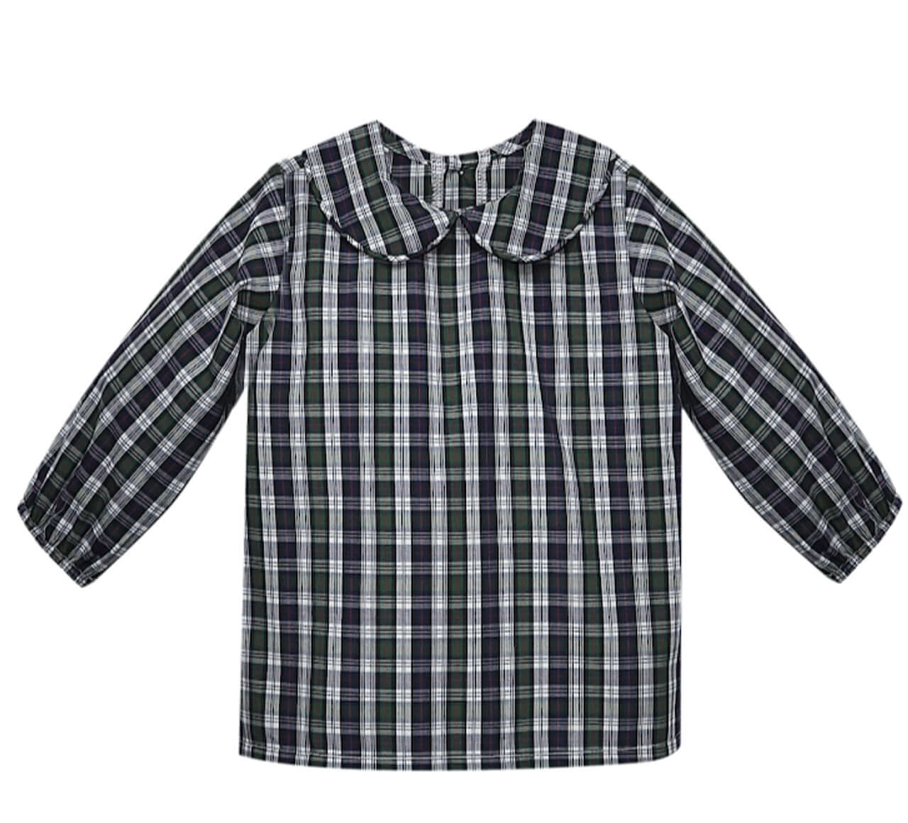 Dakota Shirt-Navy Plaid - Born Childrens Boutique