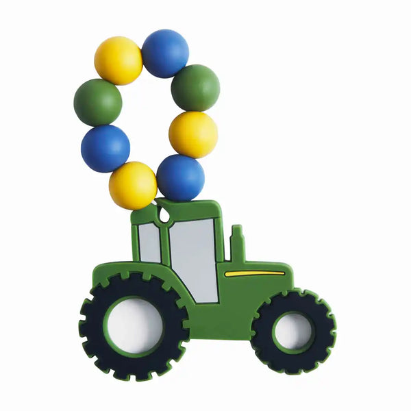 Green Tractor Silicone Teethers - Born Childrens Boutique