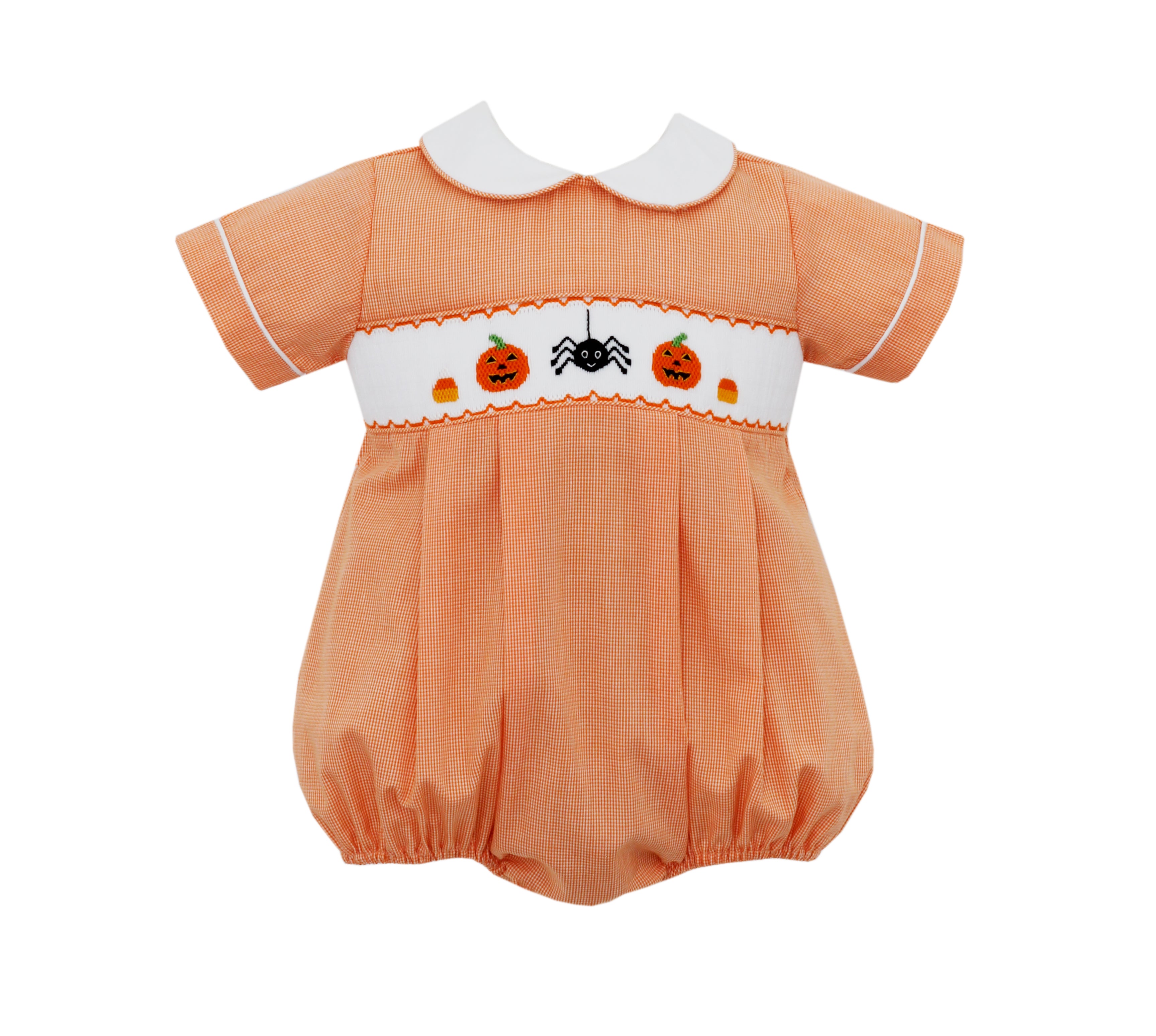 Boy Orange Micro Spider Short Bubble - Born Childrens Boutique