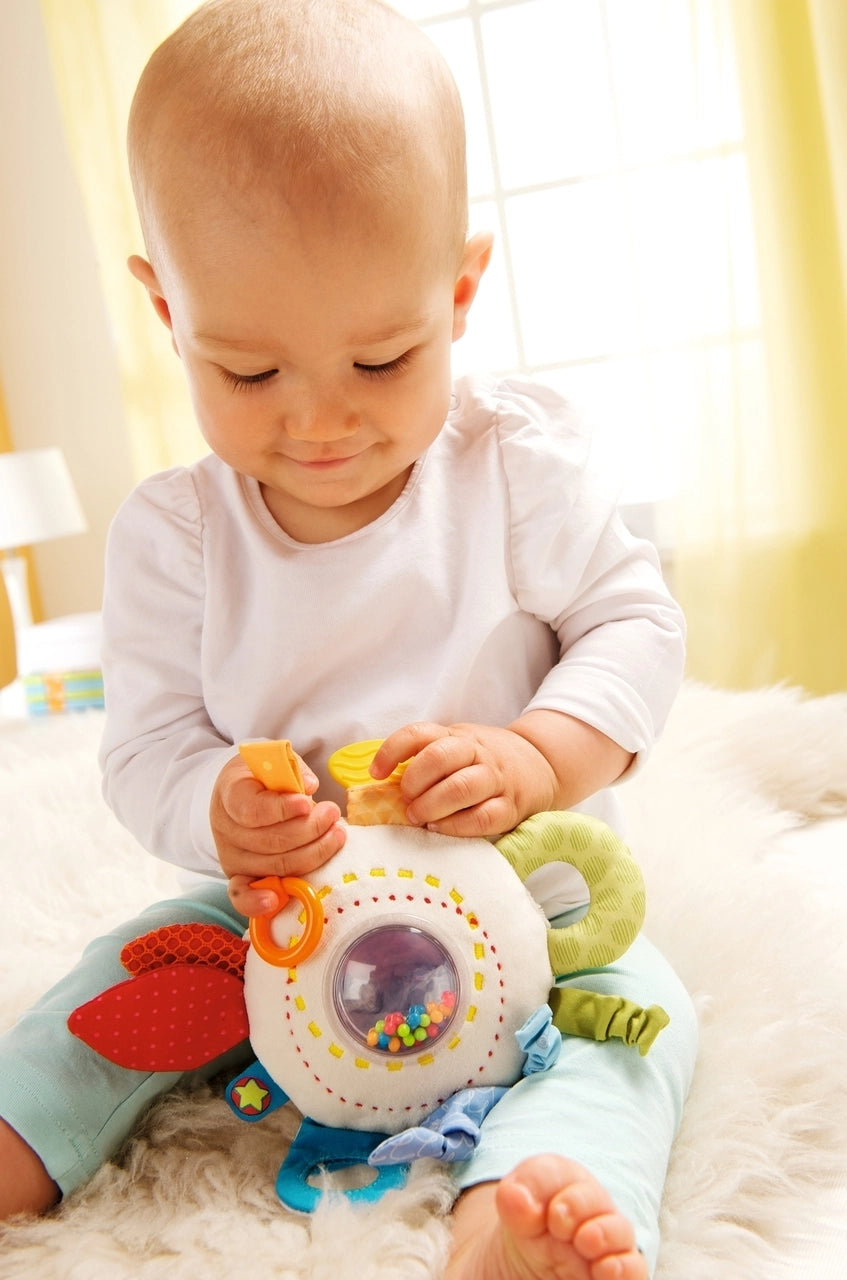 Teether Cuddly Rainbow Activity Toy - Born Childrens Boutique