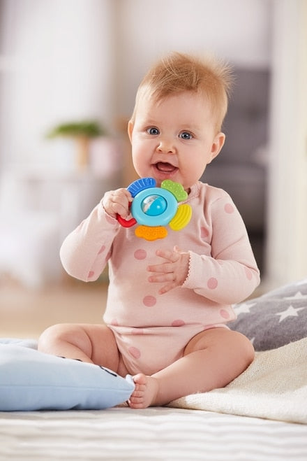 Blossom Plastic Baby Rattle - Infant Teether Toy - Born Childrens Boutique