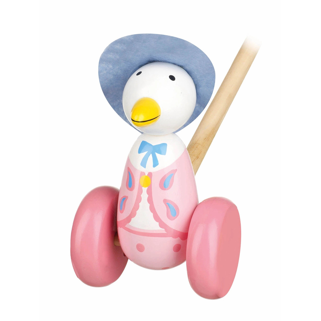 Jemima Puddle Duck Wooden Push Along - Born Childrens Boutique