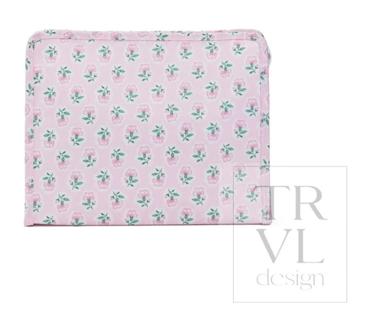 Roadie Large Zip Pouch - Petite Fleur Pink