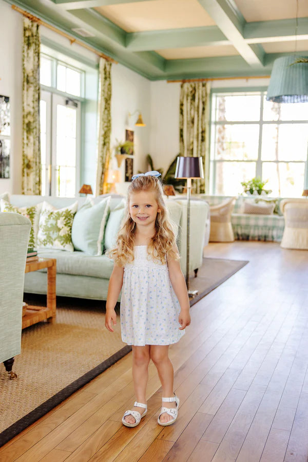 Babs Dress - Dunwoody Daisy & Worth Avenue White - Born Childrens Boutique
