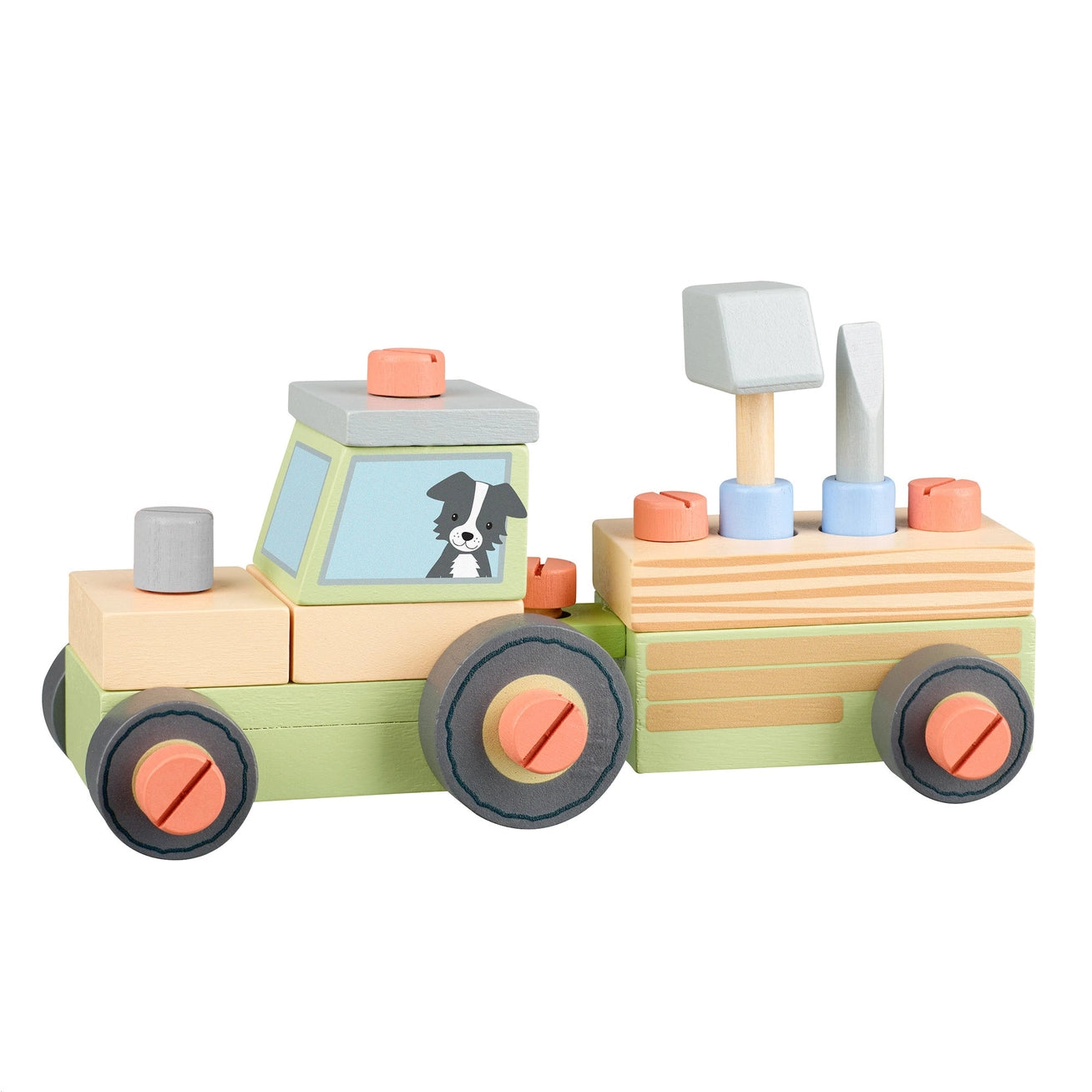Buildable Wooden Tractor - Born Childrens Boutique