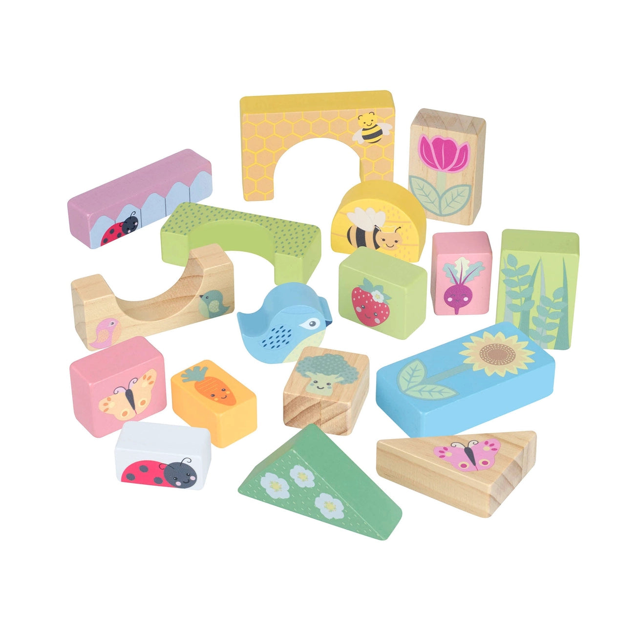 Spring Garden Block Wooden Puzzle - Born Childrens Boutique