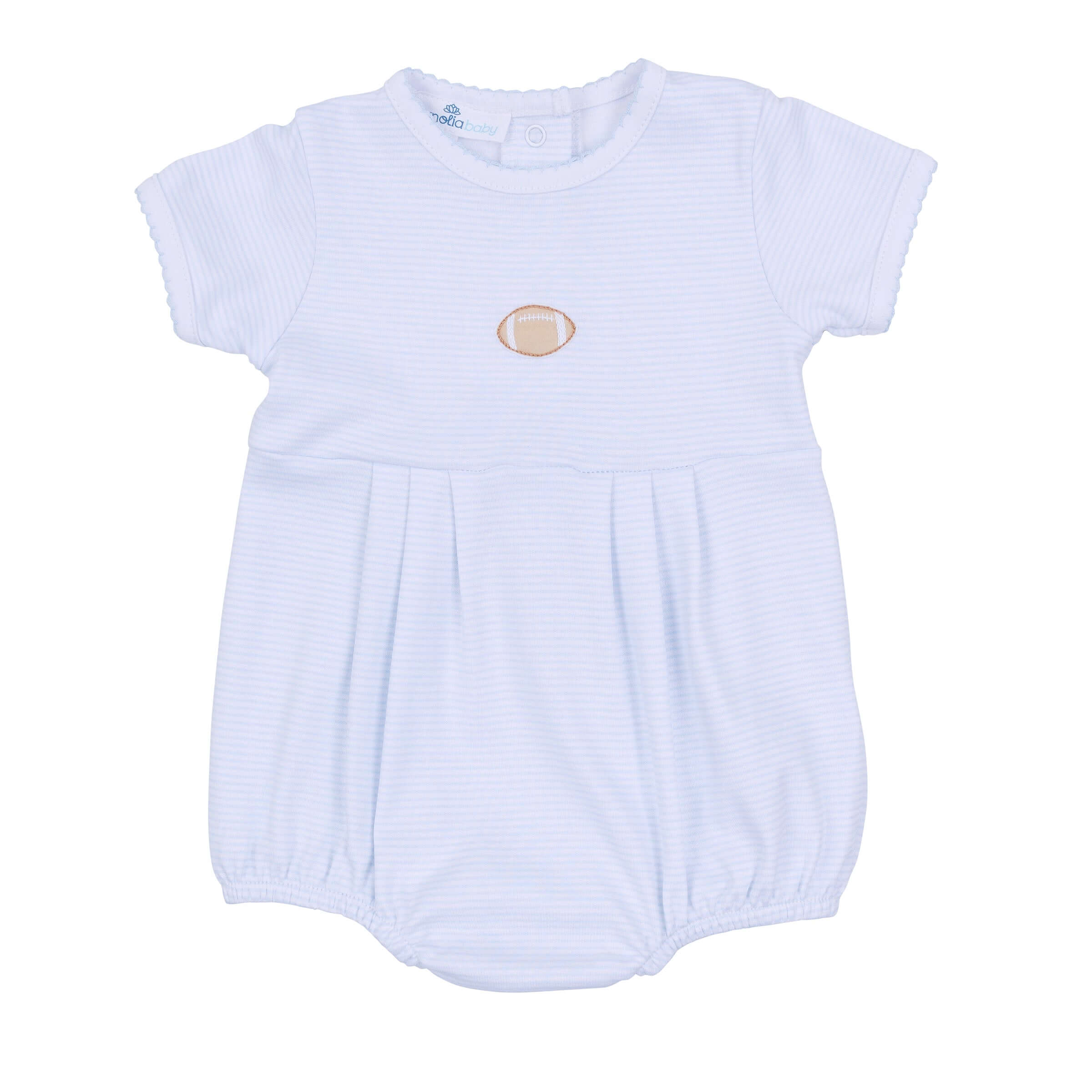 Touchdown Cutie Emb SS Bubble Light Blue - Born Childrens Boutique