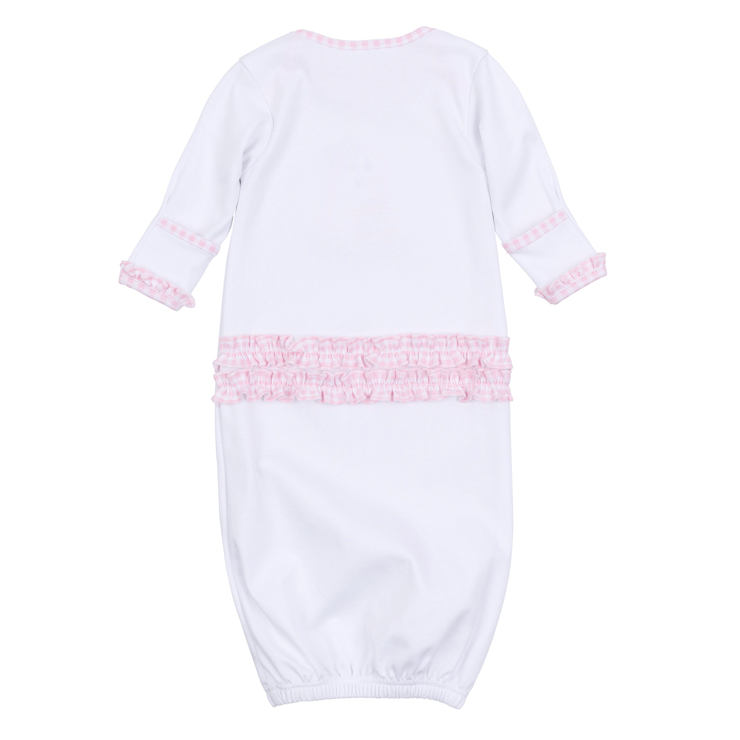 Boo Crew! Applique Ruffle Lap Gown Light Pink - Born Childrens Boutique