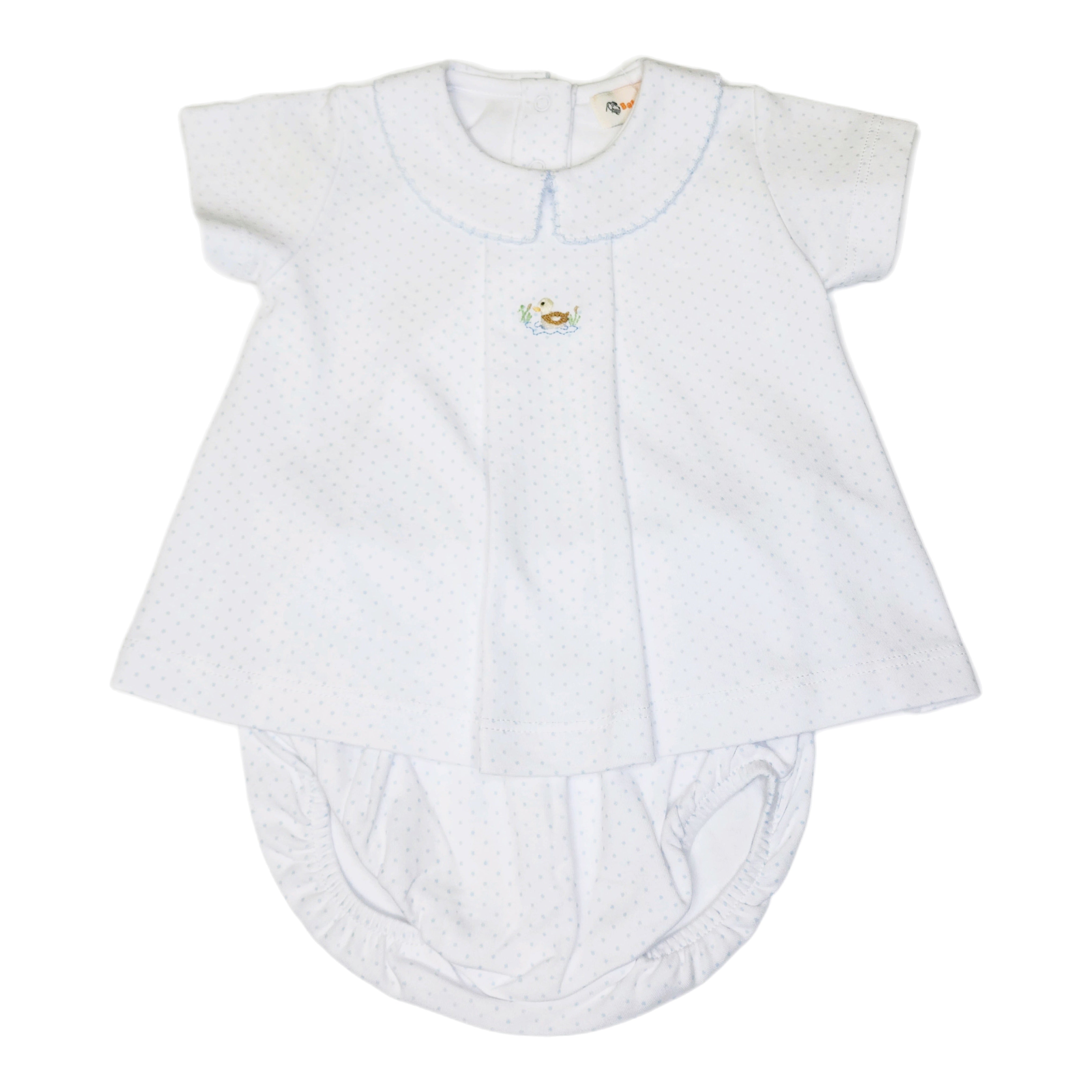 Duck Blue Polka Dot Set - Born Childrens Boutique
