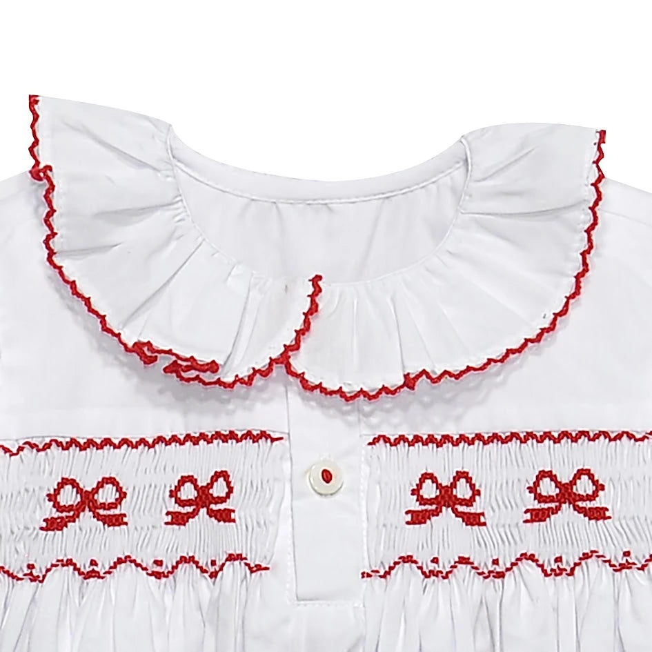 Celine Gown - Red Bow - Born Children's Boutique