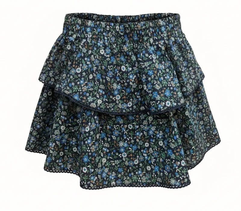 Parker Skort Twilight Floral - Born Children's Boutique