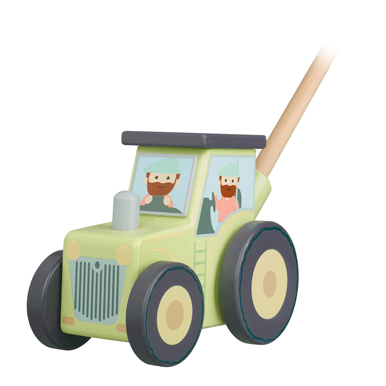 Tractor Wooden Boxed Push Along - Born Childrens Boutique