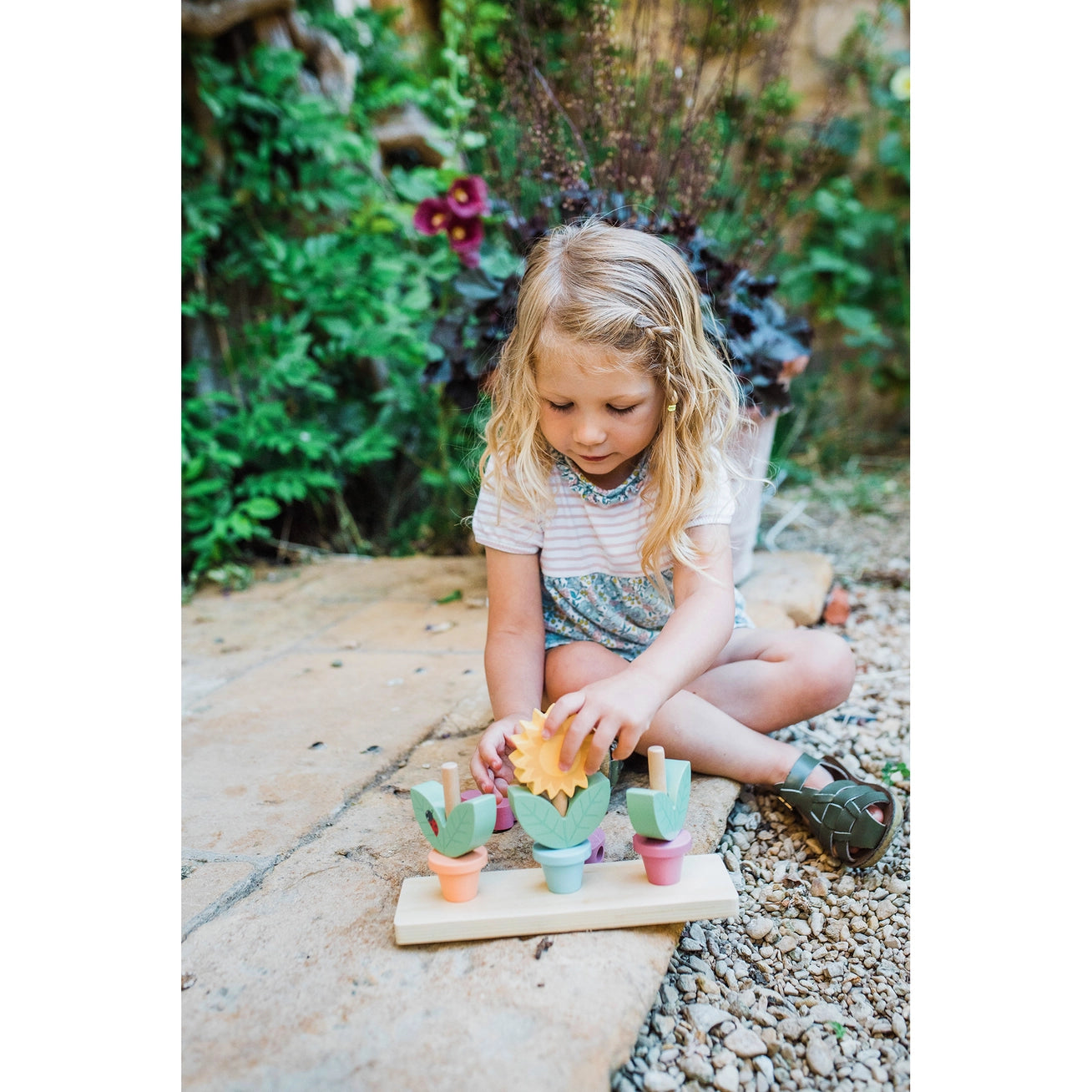 Stacking Wooden Flower Pots - Born Childrens Boutique