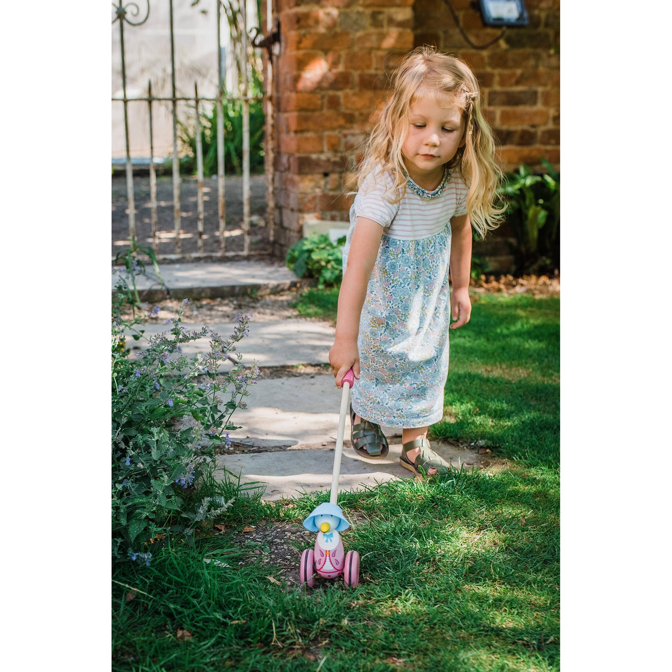 Jemima Puddle Duck Wooden Push Along - Born Childrens Boutique