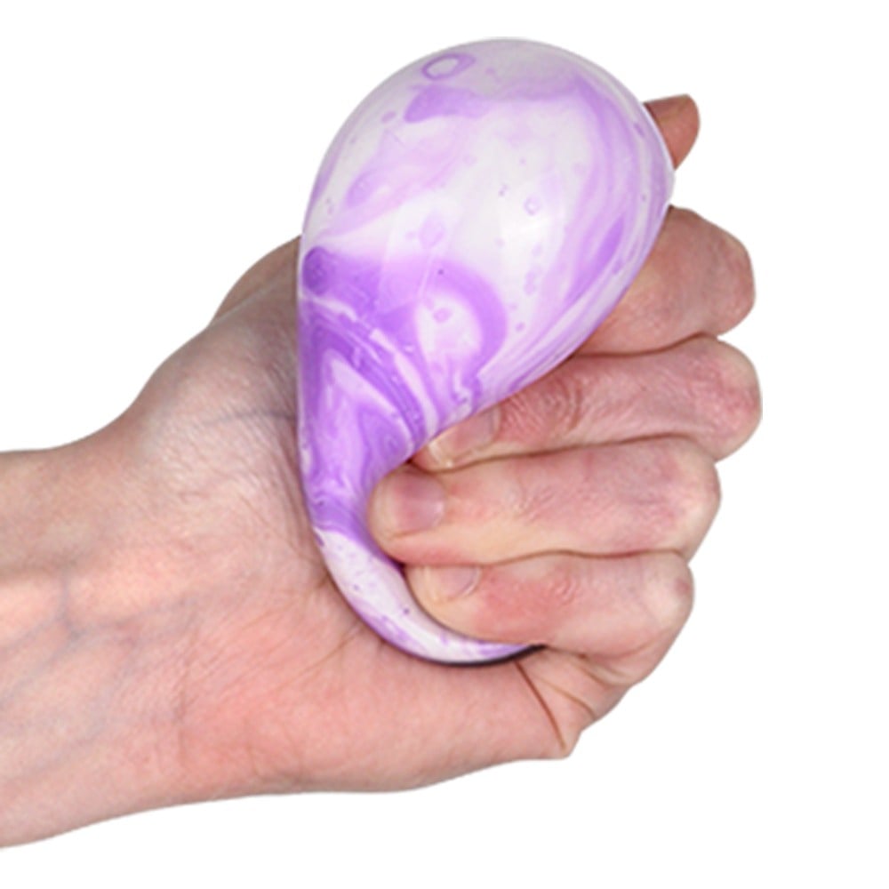 2.5" Squish and Stretch Marbleized Easter Egg Squishy Toys - Born Childrens Boutique