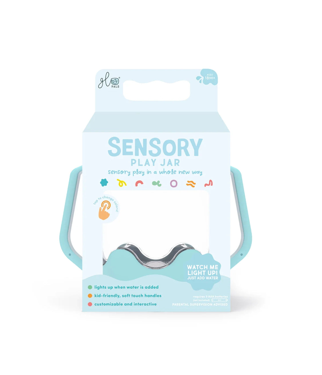 Frosty Blue Sensory Play Jar - Born Childrens Boutique