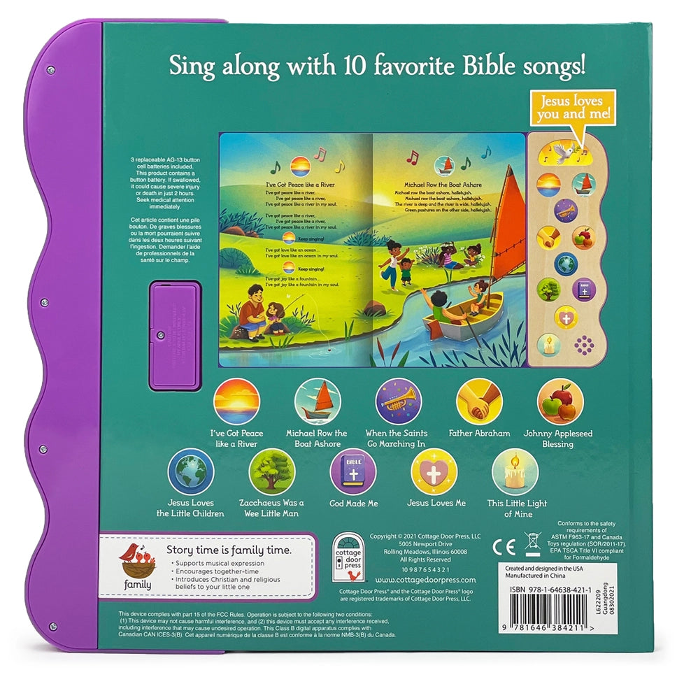 Best Loved Bible Songs Interactive Sound Book - Born Childrens Boutique