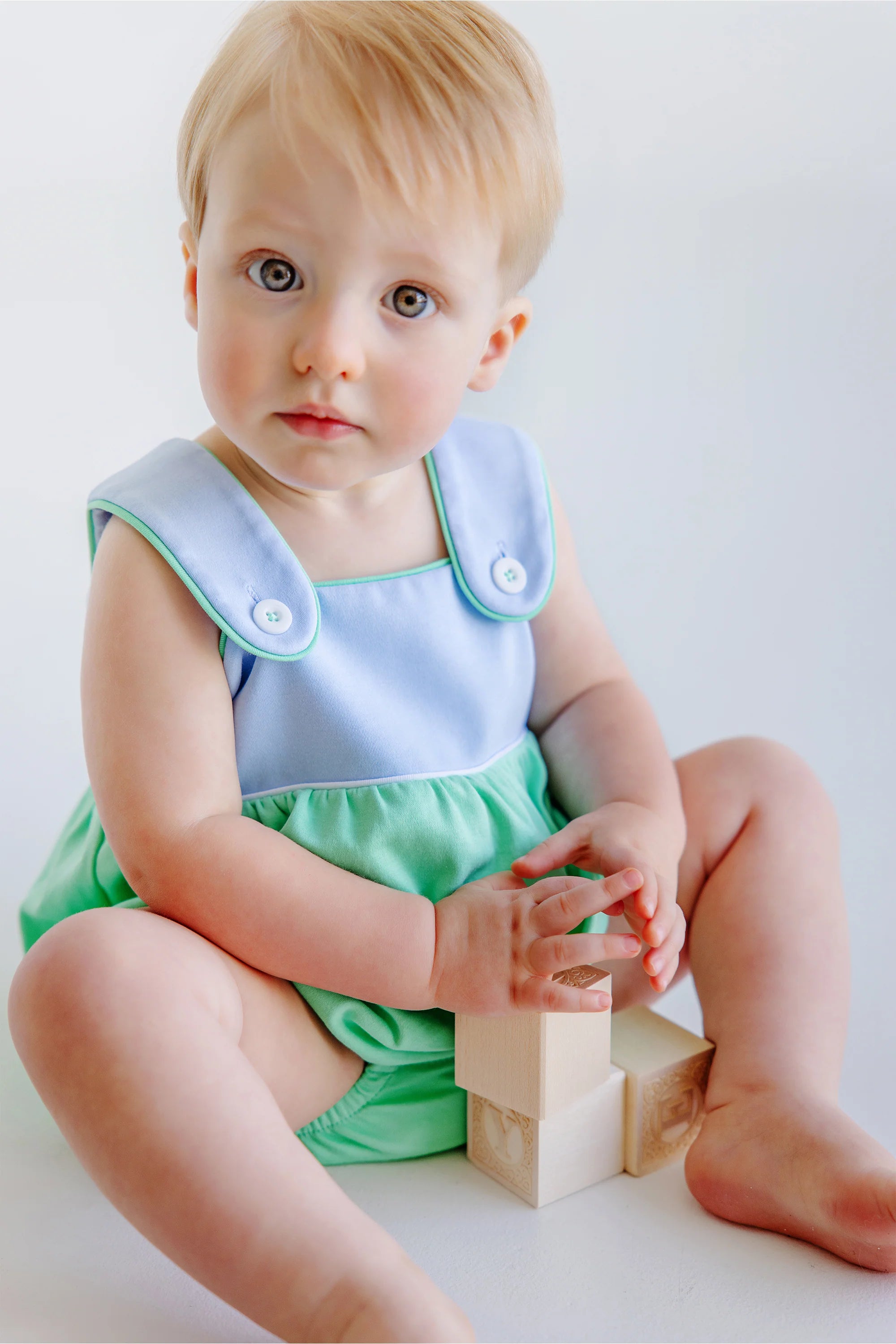 Bingham Bubble Beale Street Blue and Grace Bay Green - Born Childrens Boutique