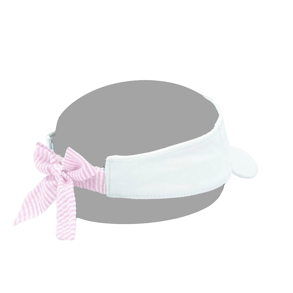 Pastel Hearts Bow Visor - Born Childrens Boutique