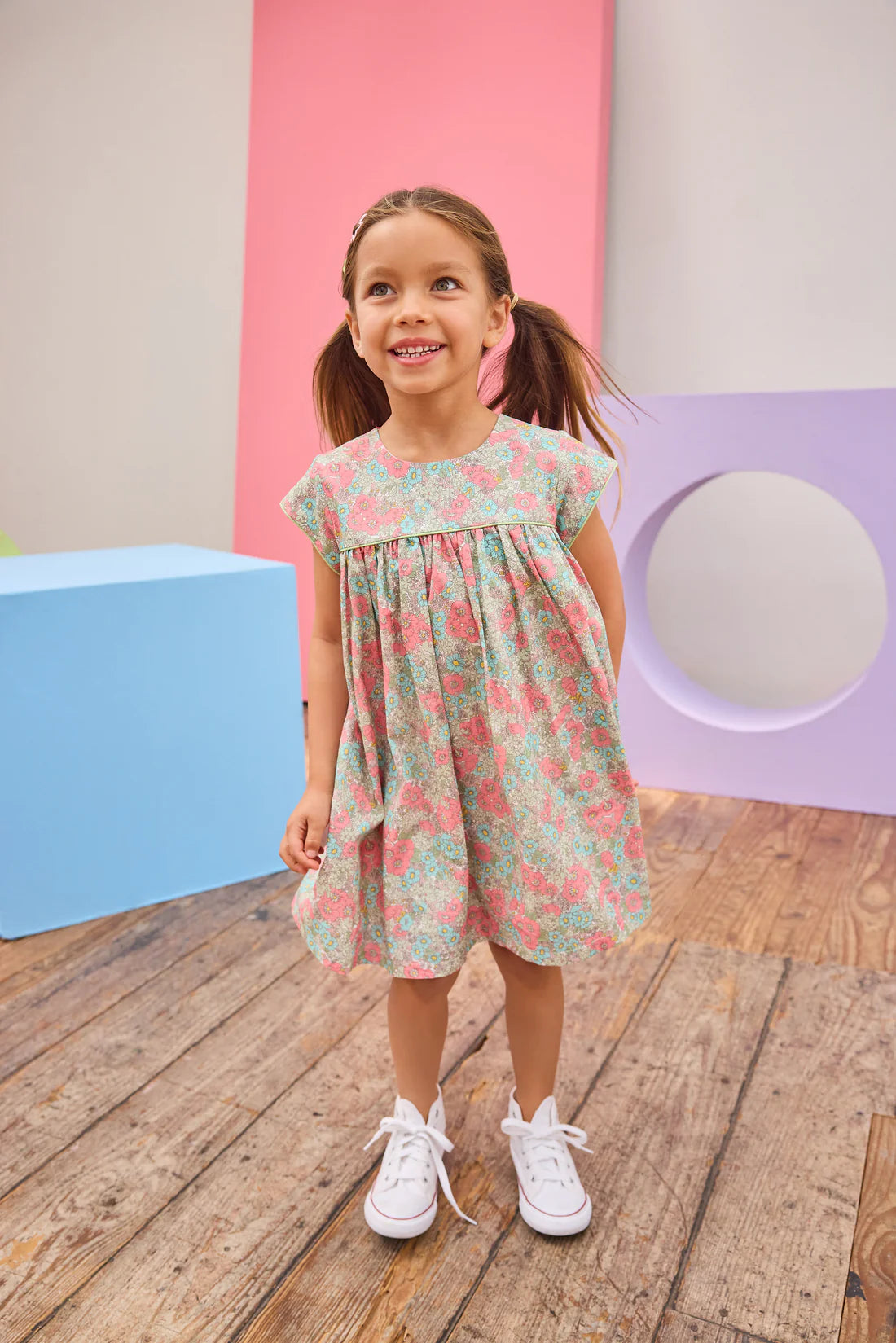 Charlotte Dress - Newmarket Floral - Born Childrens Boutique