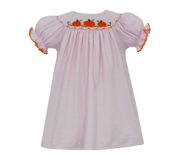 Bishop Pink Stripe Knit Pumpkin - Born Childrens Boutique