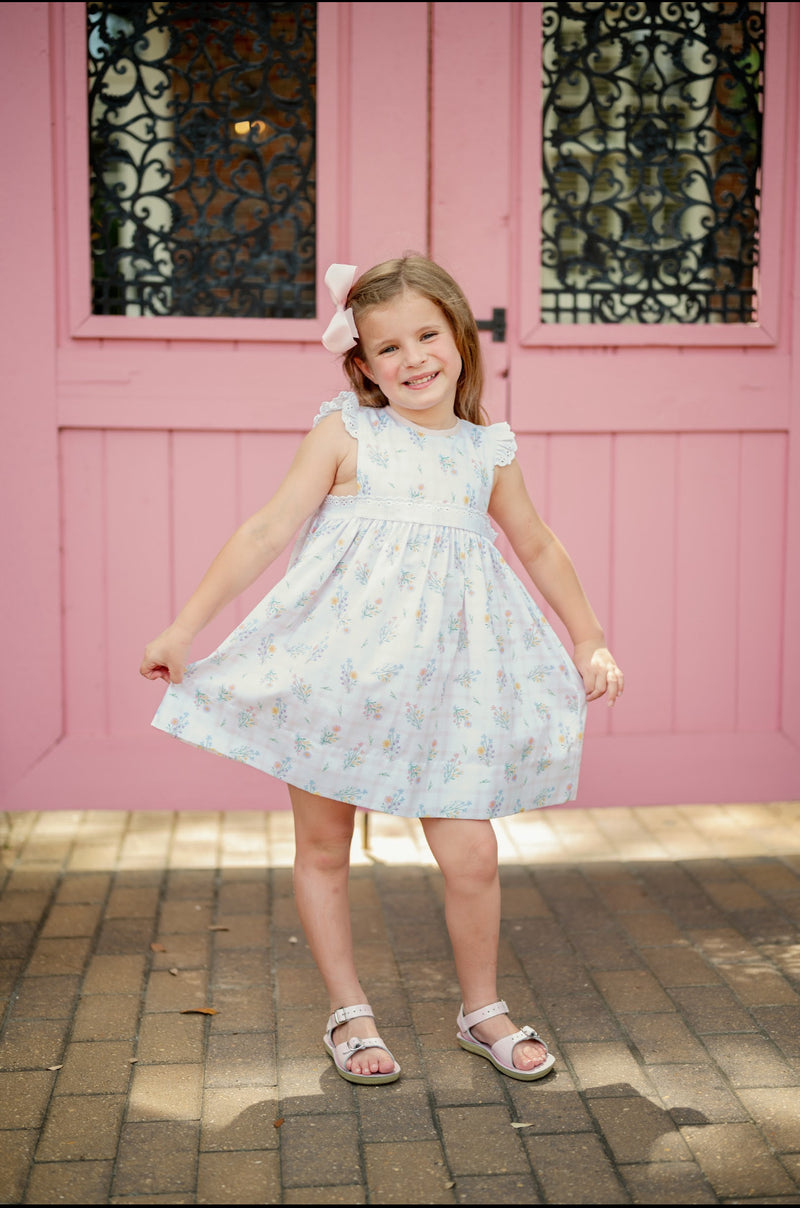 Pre-Order Pinafore Dress - Wilmington Wildflower WP - Born Childrens Boutique