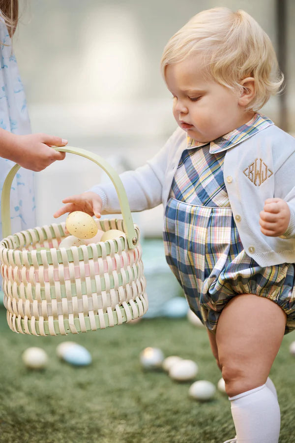 Bradford Bubble - Pawleys Island Plaid with Worth Avenue White - Born Childrens Boutique