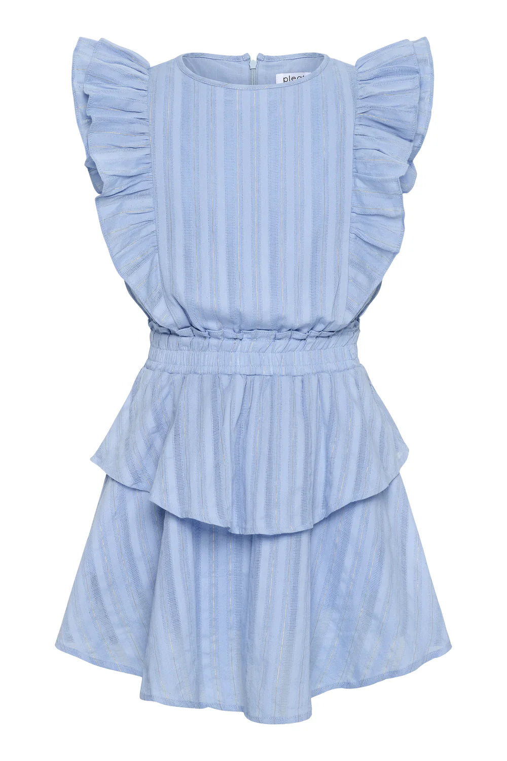 Gigi Dress Blue/Gold - Born Childrens Boutique