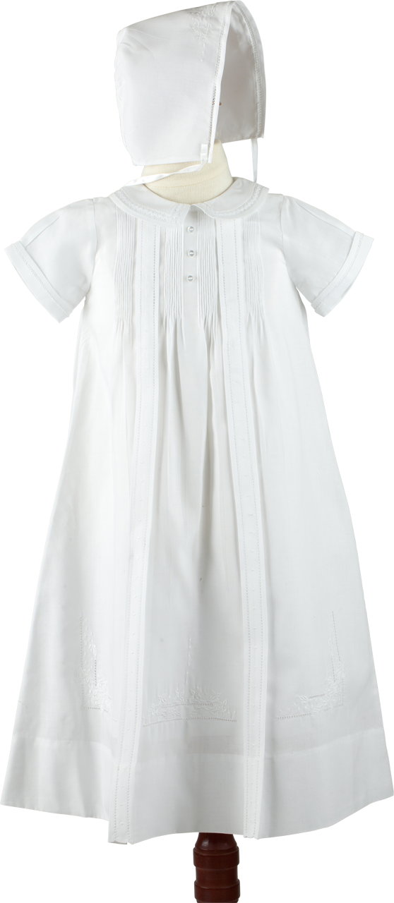 Boys Pleated Christening Set - Born Childrens Boutique