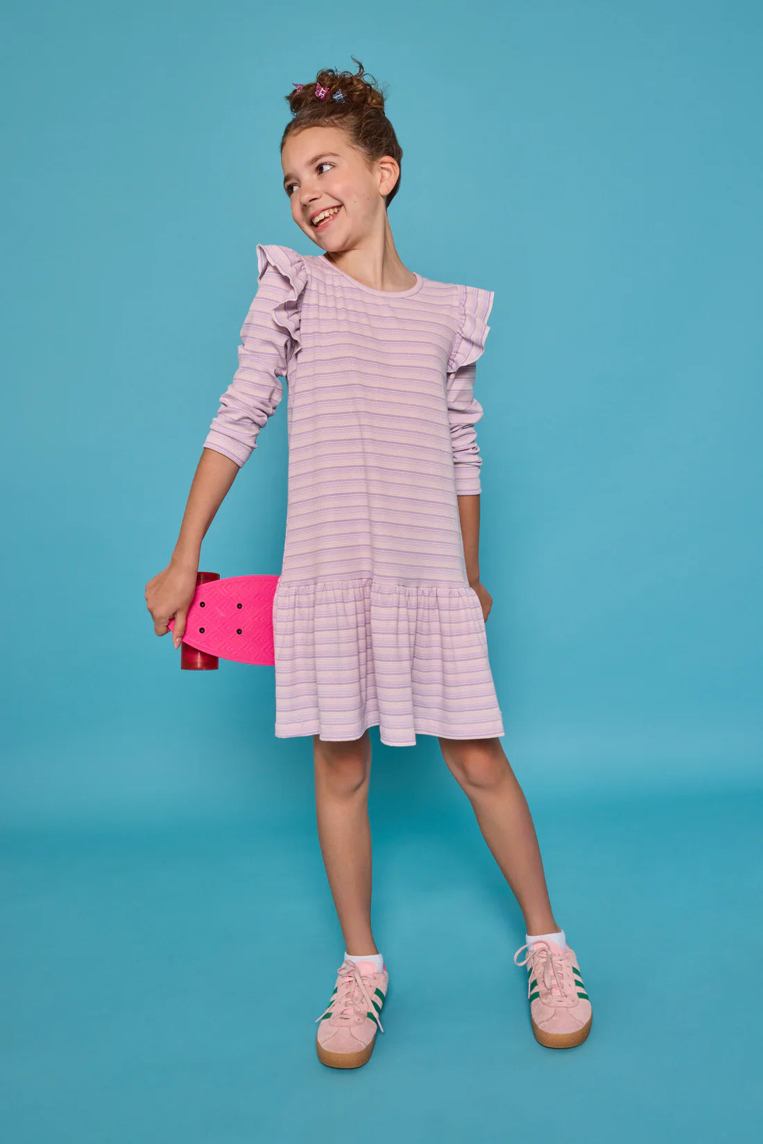Pre-Order Sadie T-Shirt Dress - Lavender Sparkle