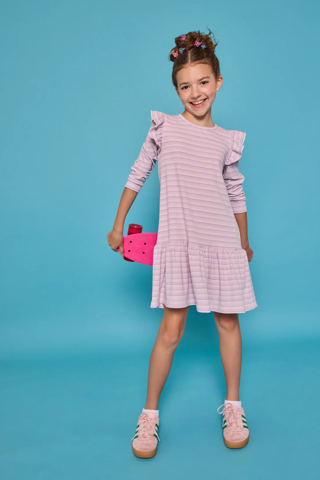 Pre-Order Sadie T-Shirt Dress - Lavender Sparkle