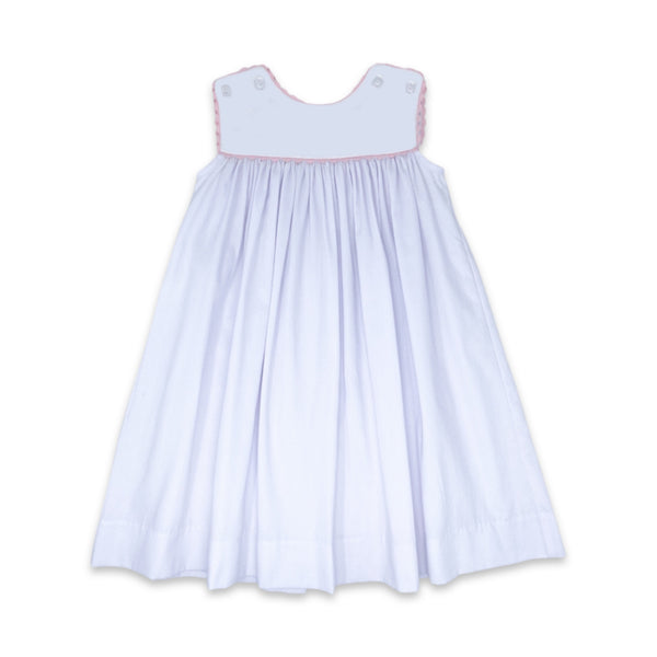 Pre-Order Charming Dress - Columbia Street Pink Bitty Dot - Born Childrens Boutique