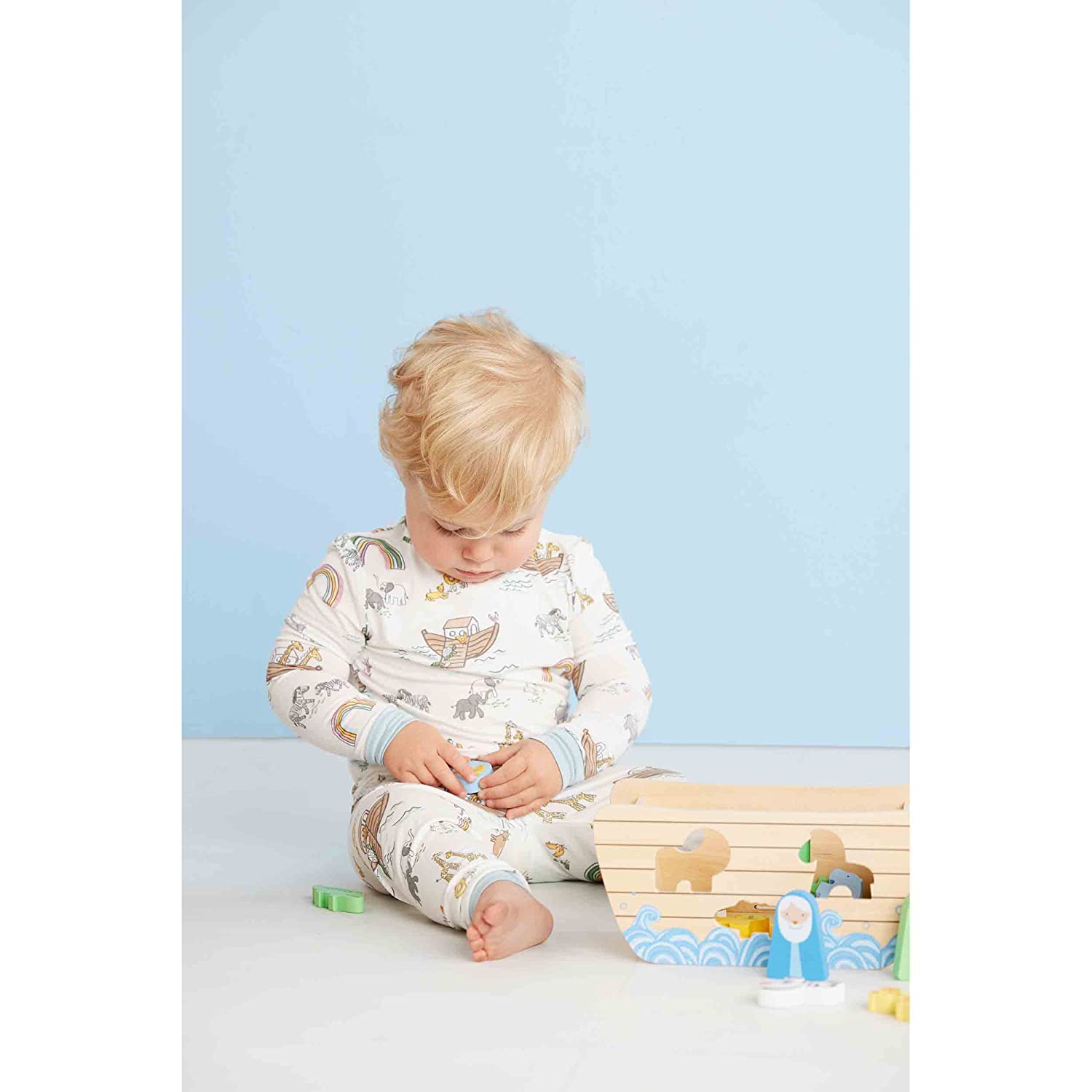 Wood Noahs Ark Shape Sorter - Born Childrens Boutique