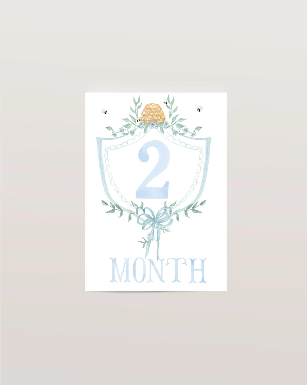 Baby Milestone Scripture Cards for Memory Keeping - Blue - Born Childrens Boutique