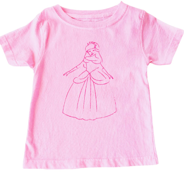 SS Light Pink Princess T-Shirt - Born Childrens Boutique