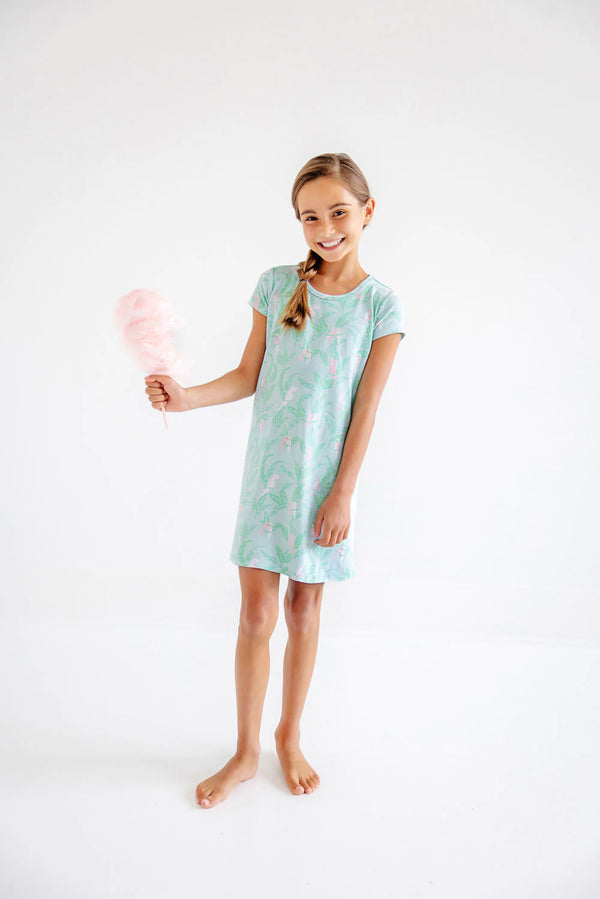 Polly Play Dress - Parrot Island Palms - Born Childrens Boutique