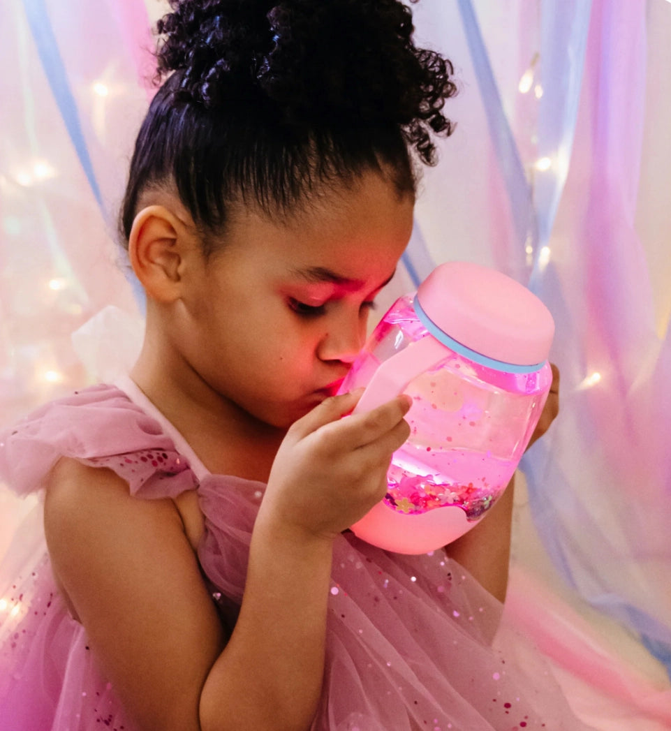 Bubblegum Pink Sensory Play Jar - Born Childrens Boutique