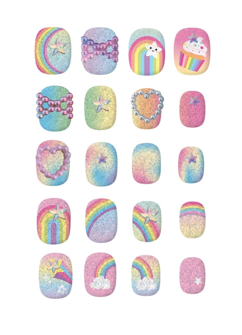 Rainbow Nails, Rainbow - Born Childrens Boutique