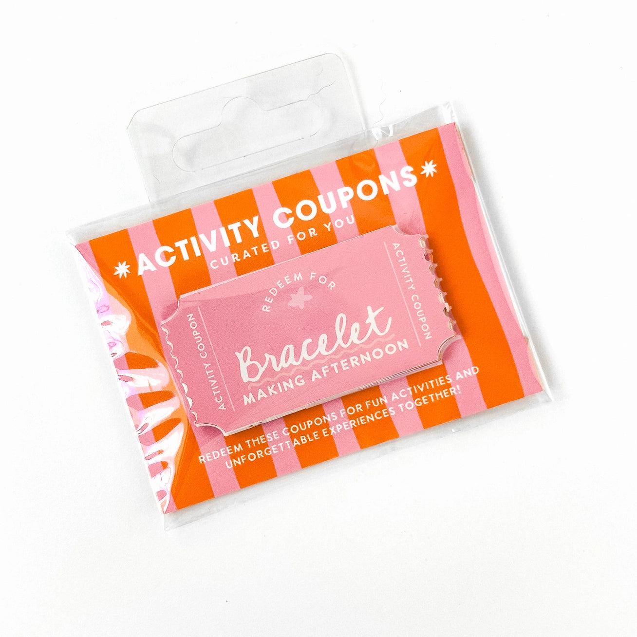 Activity Coupons for Kids - Pink Orange - Born Childrens Boutique