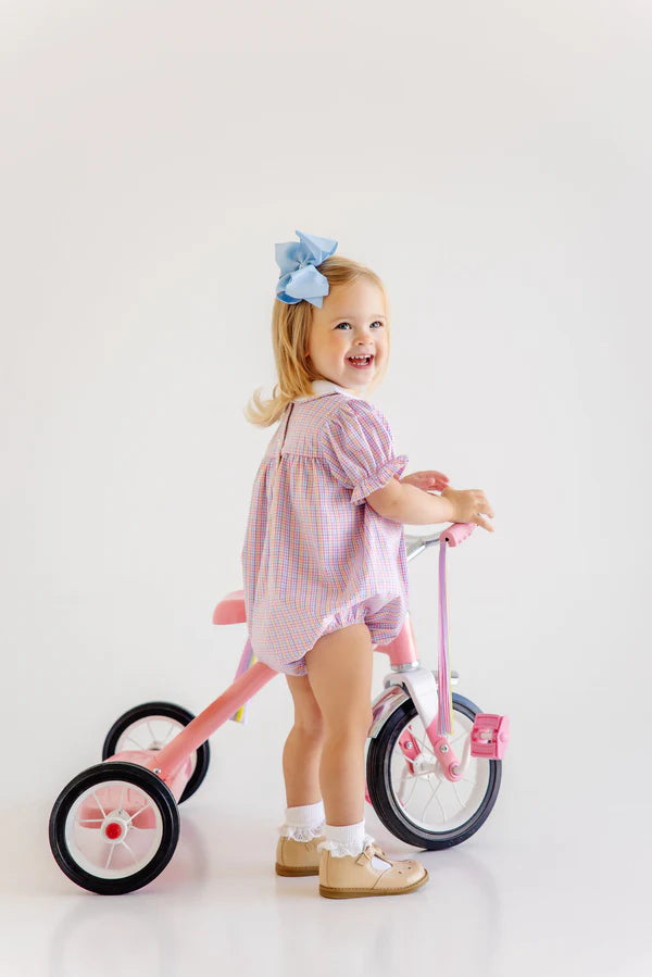 Holly Day Bubble - Woodstock Park Plaid with Worth Avenue White - Born Childrens Boutique