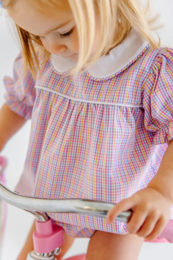 Holly Day Bubble - Woodstock Park Plaid with Worth Avenue White - Born Childrens Boutique