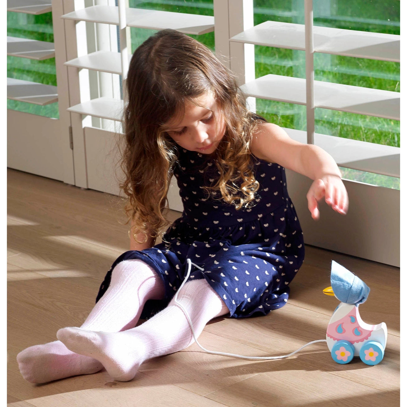 Jemima Puddle Duck Wooden Pull Along - Born Childrens Boutique