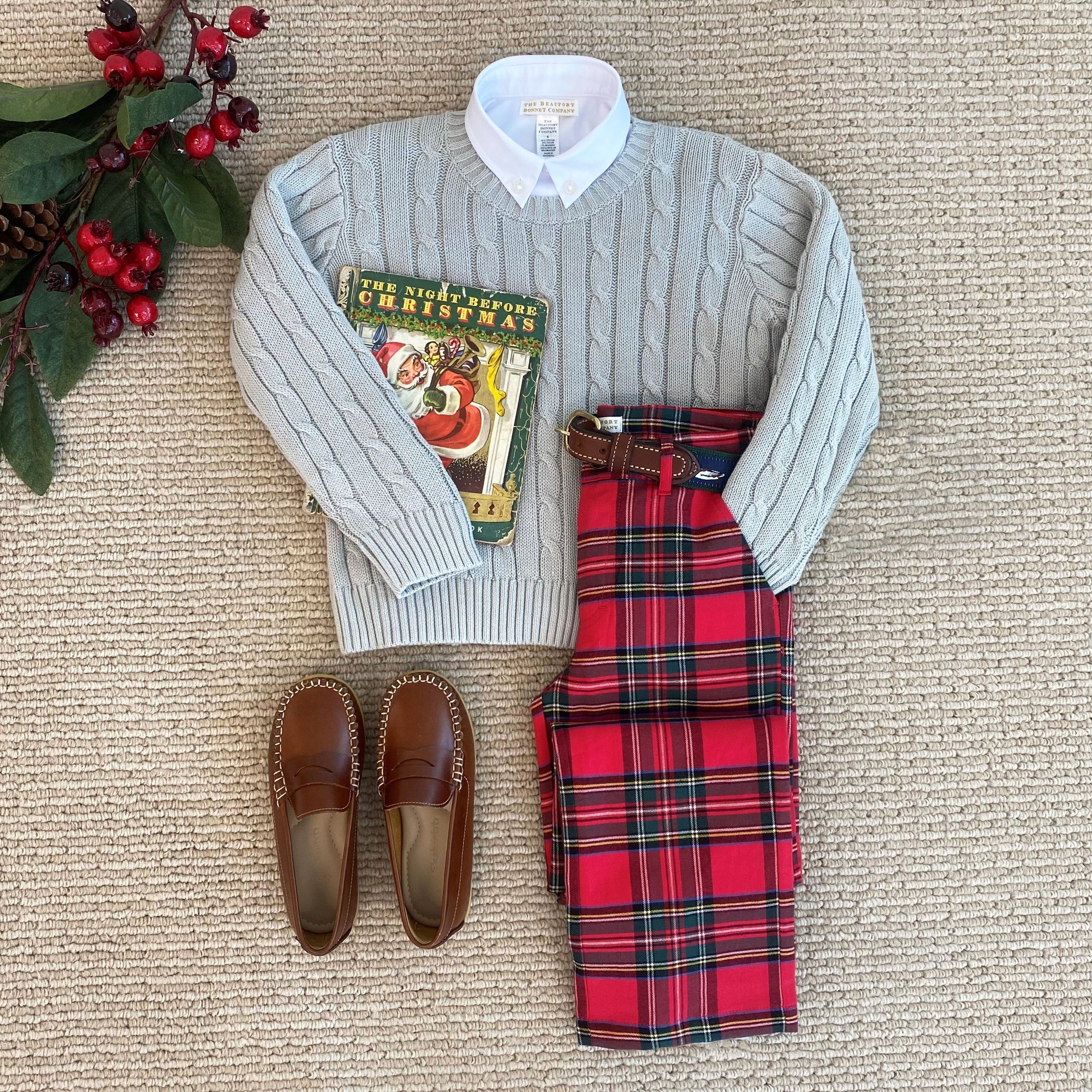Prep School Pants Society Prep Plaid With Nantucket Navy Stork - Born Childrens Boutique