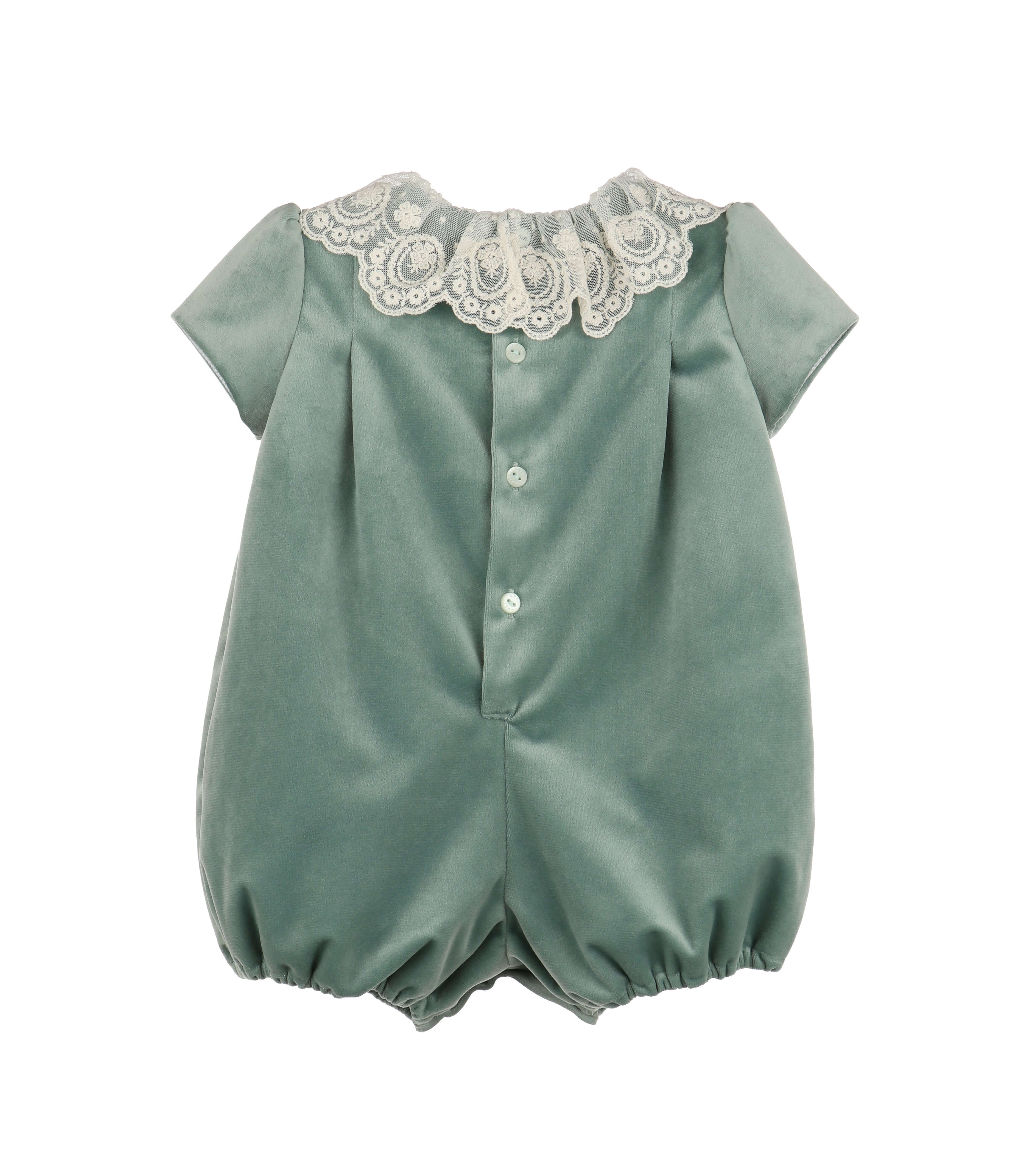 Deluxe Velvet Bubble Aqua - Born Childrens Boutique