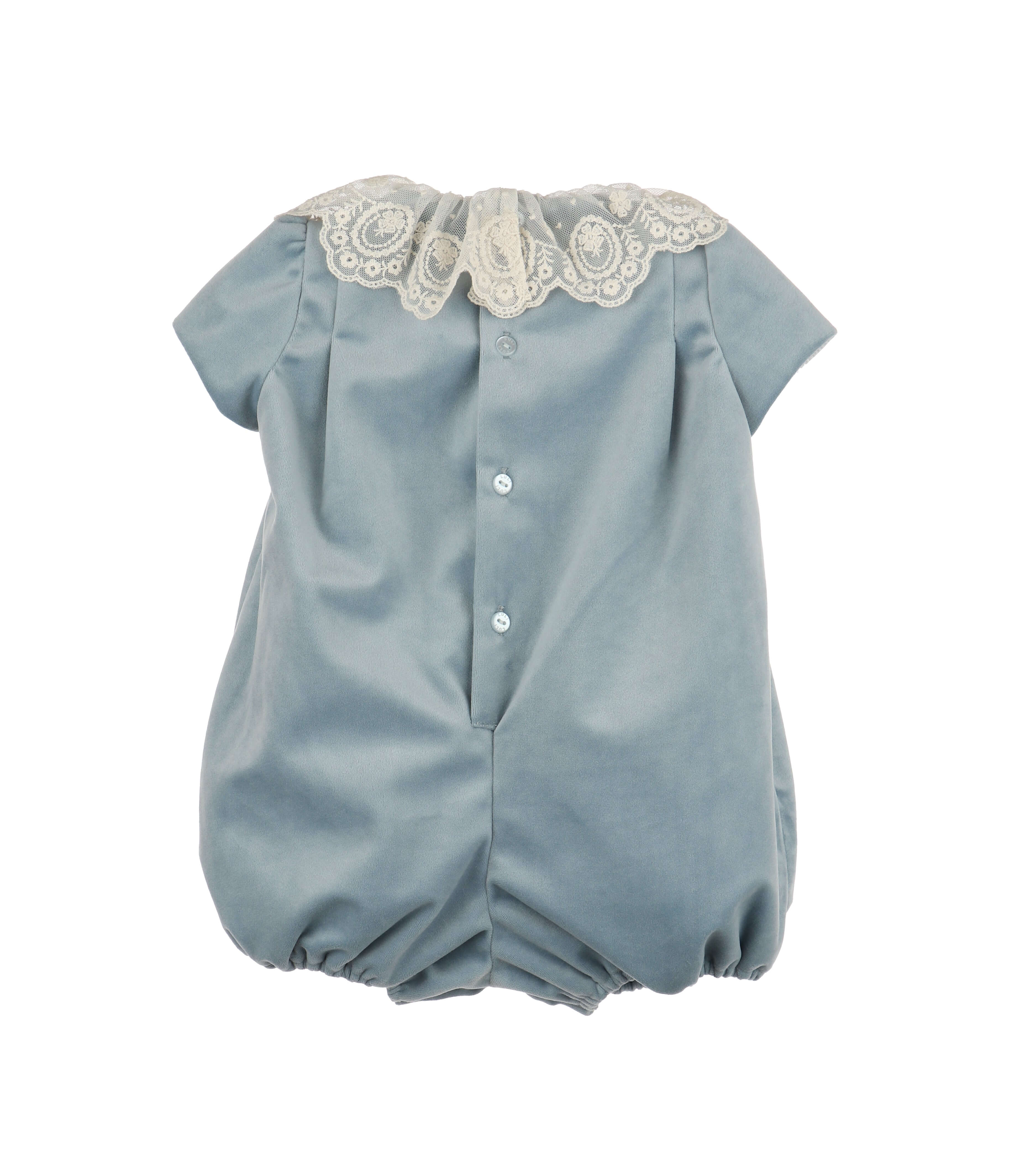 Deluxe Velvet Bubble Blue - Born Childrens Boutique