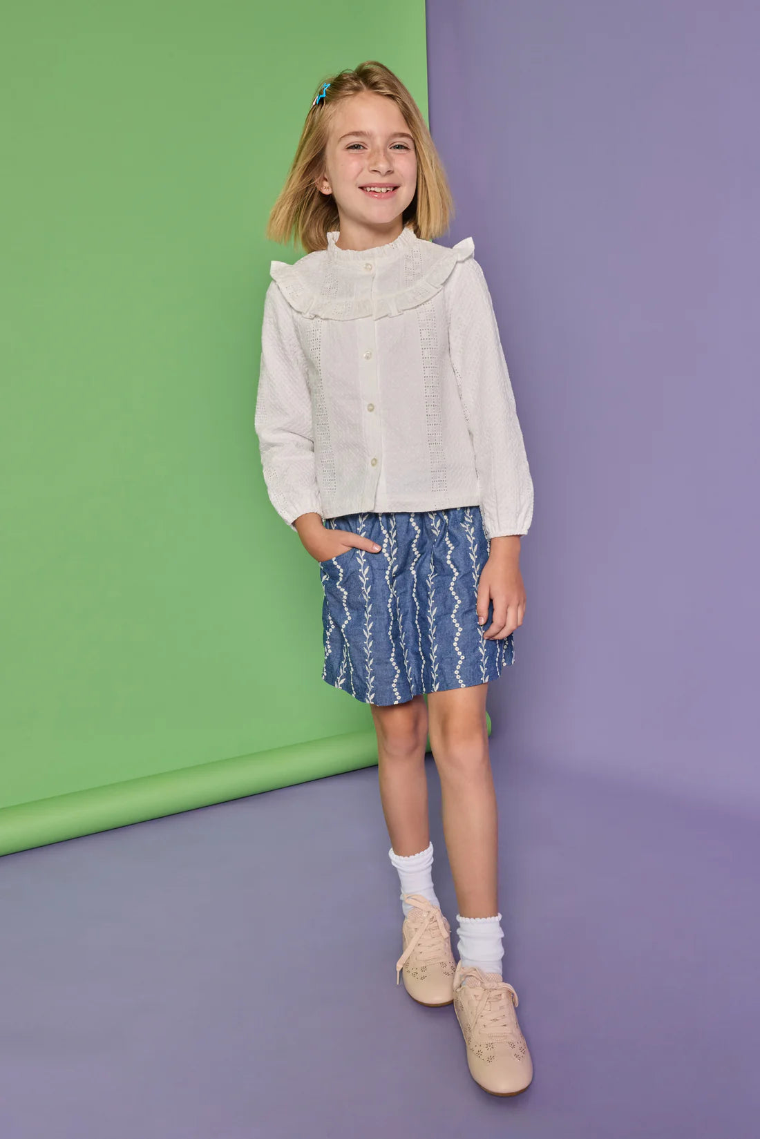 Pre-Order Cintra Top - White Eyelet