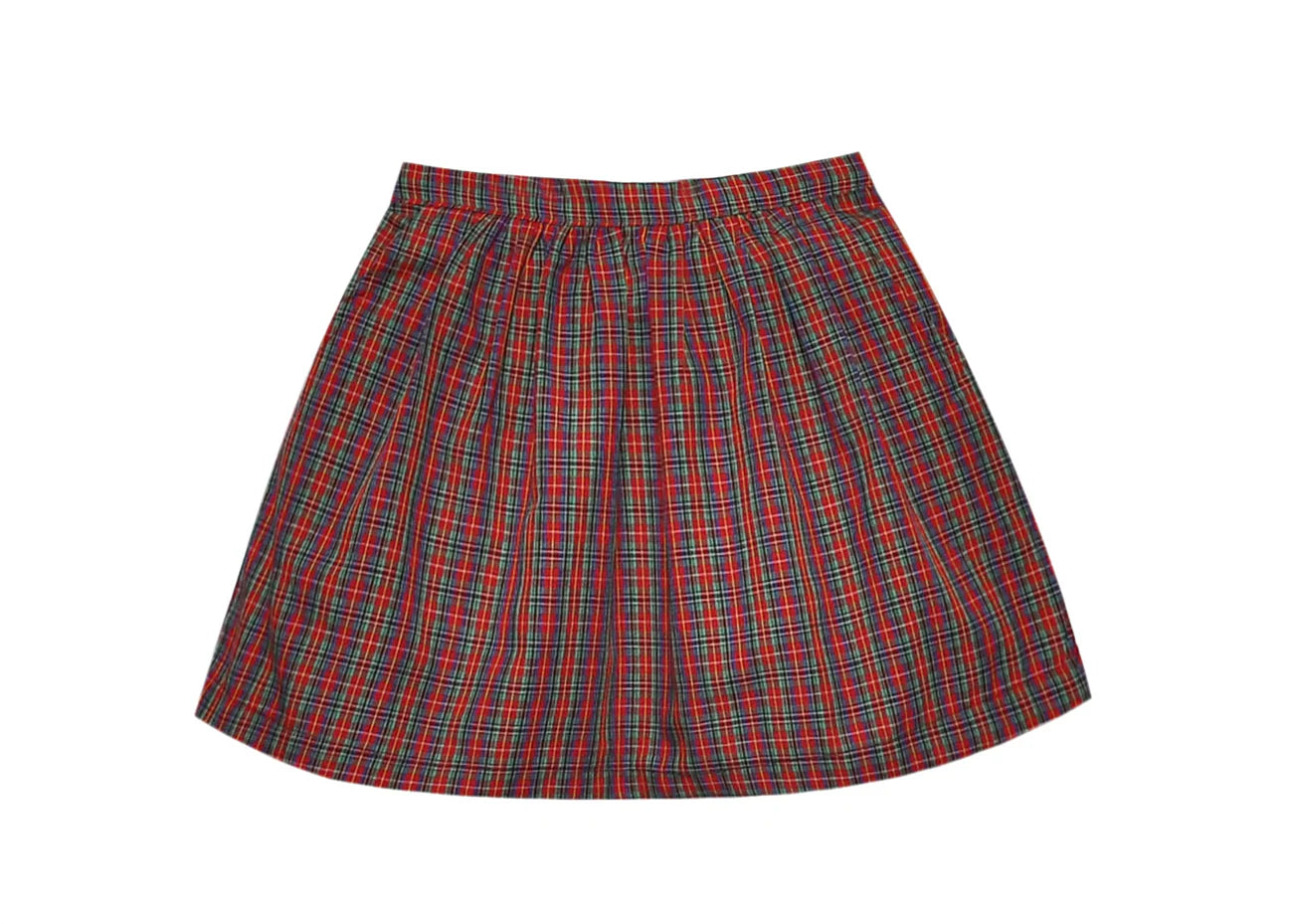 Shelby Skirt - Red Plaid - Born Childrens Boutique